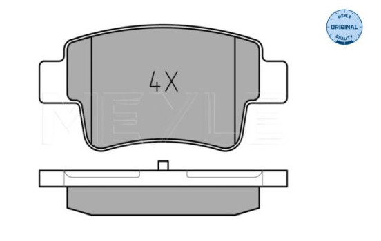 Kit de plaquettes de frein, frein à disque MEYLE-ORIGINAL Quality 025 243 4917, Image 2