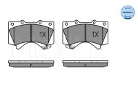 Kit de plaquettes de frein, frein à disque MEYLE-ORIGINAL Quality 025 243 8618/W