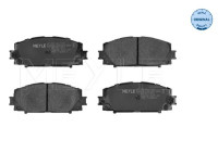 Kit de plaquettes de frein, frein à disque MEYLE-ORIGINAL Quality 025 244 5116