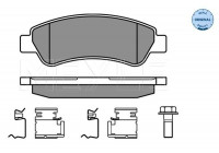 Kit de plaquettes de frein, frein à disque MEYLE-ORIGINAL Quality 025 244 6519