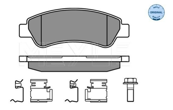 Kit de plaquettes de frein, frein à disque MEYLE-ORIGINAL Quality 025 244 6519
