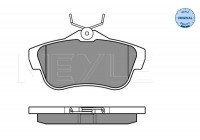 Kit de plaquettes de frein, frein à disque MEYLE-ORIGINAL Quality 025 245 7816
