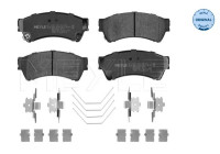 Kit de plaquettes de frein, frein à disque MEYLE-ORIGINAL Quality 025 245 8217/W