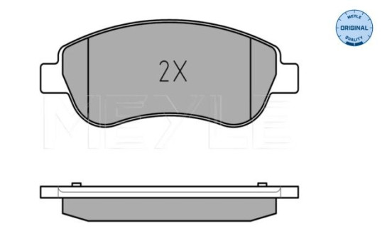 Kit de plaquettes de frein, frein à disque MEYLE-ORIGINAL Quality 025 246 3819/W, Image 3