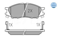 Kit de plaquettes de frein, frein à disque MEYLE-ORIGINAL Quality 025 246 4815/W