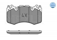 Kit de plaquettes de frein, frein à disque MEYLE-ORIGINAL Quality 025 246 5916