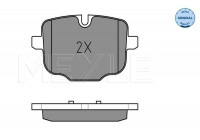 Kit de plaquettes de frein, frein à disque MEYLE-ORIGINAL Quality 025 247 0318