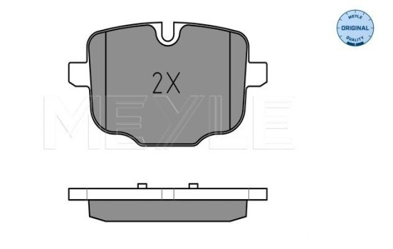 Kit de plaquettes de frein, frein à disque MEYLE-ORIGINAL Quality 025 247 0318