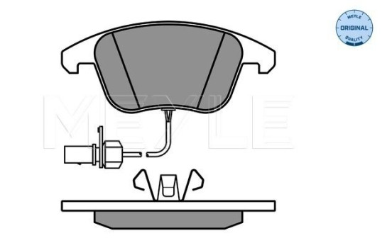 Kit de plaquettes de frein, frein à disque MEYLE-ORIGINAL Quality 025 247 0520/W