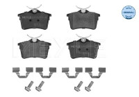 Kit de plaquettes de frein, frein à disque MEYLE-ORIGINAL Quality 025 247 6516/W