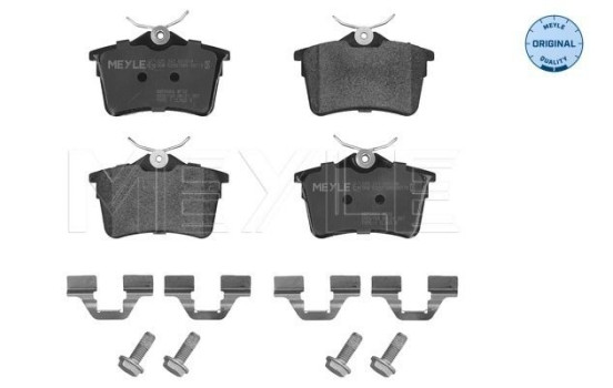Kit de plaquettes de frein, frein à disque MEYLE-ORIGINAL Quality 025 247 6516/W