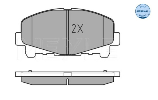 Kit de plaquettes de frein, frein à disque MEYLE-ORIGINAL Quality 025 247 6616, Image 2