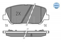 Kit de plaquettes de frein, frein à disque MEYLE-ORIGINAL Quality 025 249 1517