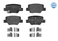 Kit de plaquettes de frein, frein à disque MEYLE-ORIGINAL Quality 025 249 2616/W