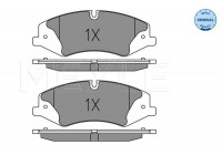 Kit de plaquettes de frein, frein à disque MEYLE-ORIGINAL Quality 025 250 2119