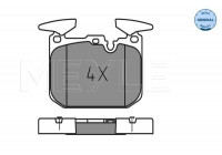 Kit de plaquettes de frein, frein à disque MEYLE-ORIGINAL Quality 025 250 2818