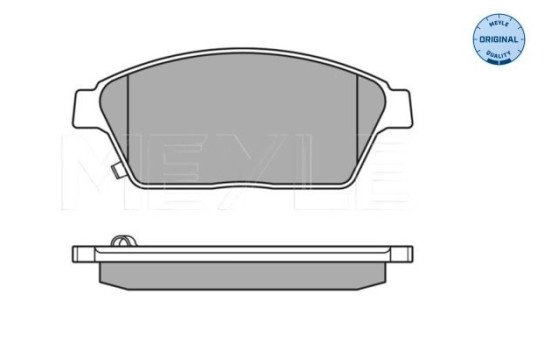Kit de plaquettes de frein, frein à disque MEYLE-ORIGINAL Quality 025 250 3418/W, Image 3