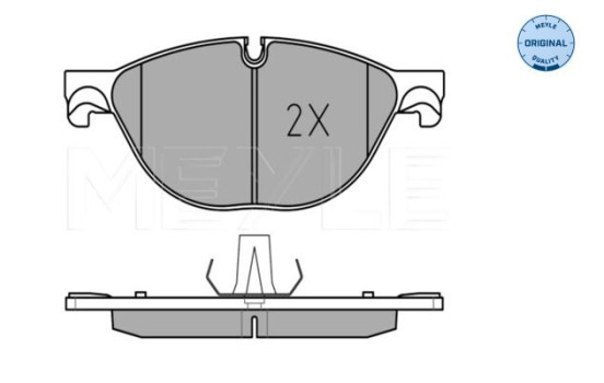 Kit de plaquettes de frein, frein à disque MEYLE-ORIGINAL Quality 025 250 4519, Image 2