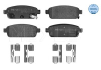 Kit de plaquettes de frein, frein à disque MEYLE-ORIGINAL Quality 025 250 9616/W