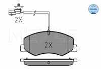 Kit de plaquettes de frein, frein à disque MEYLE-ORIGINAL Quality 025 251 7218/W