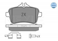 Kit de plaquettes de frein, frein à disque MEYLE-ORIGINAL Quality 025 252 1518