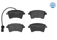 Kit de plaquettes de frein, frein à disque MEYLE-ORIGINAL Quality 025 252 9118