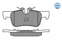 Kit de plaquettes de frein, frein à disque MEYLE-ORIGINAL Quality 025 253 3116
