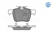 Kit de plaquettes de frein, frein à disque MEYLE-ORIGINAL Quality 025 253 5416