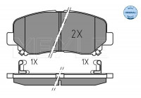 Kit de plaquettes de frein, frein à disque MEYLE-ORIGINAL Quality 025 255 6416