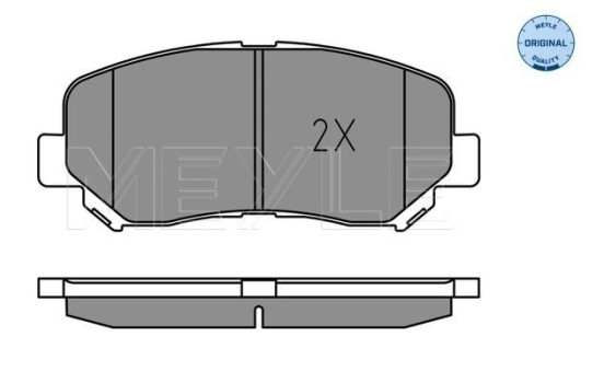 Kit de plaquettes de frein, frein à disque MEYLE-ORIGINAL Quality 025 255 6416, Image 2