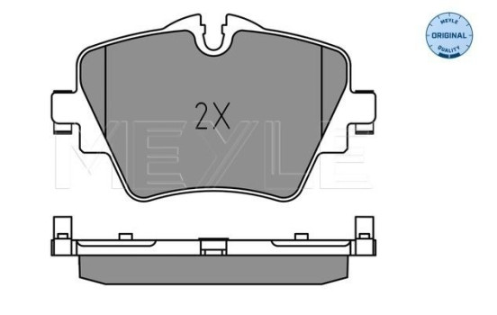 Kit de plaquettes de frein, frein à disque MEYLE-ORIGINAL Quality 025 256 1718