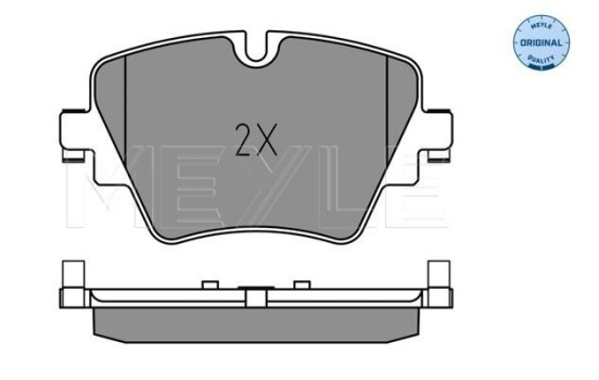 Kit de plaquettes de frein, frein à disque MEYLE-ORIGINAL Quality 025 256 1718, Image 2