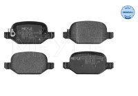 Kit de plaquettes de frein, frein à disque MEYLE-ORIGINAL Quality 025 256 5217