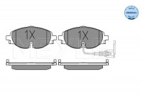 Kit de plaquettes de frein, frein à disque MEYLE-ORIGINAL Quality 025 256 8320