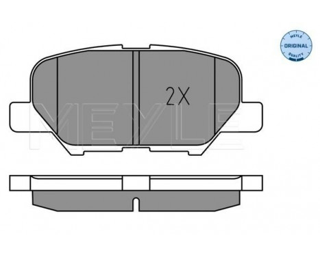 Kit de plaquettes de frein, frein à disque MEYLE-ORIGINAL Quality 025 256 8814, Image 2