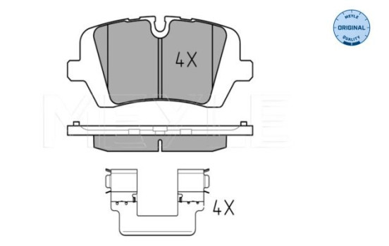 Kit de plaquettes de frein, frein à disque MEYLE-ORIGINAL Quality 025 257 2016, Image 2