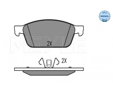 Kit de plaquettes de frein, frein à disque MEYLE-ORIGINAL Quality 025 257 3618