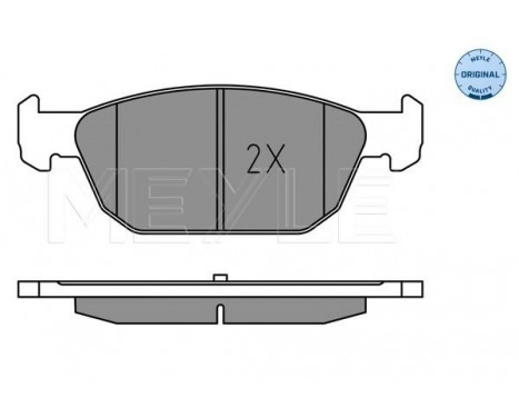 Kit de plaquettes de frein, frein à disque MEYLE-ORIGINAL Quality 025 258 0417