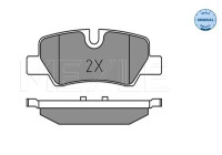 Kit de plaquettes de frein, frein à disque MEYLE-ORIGINAL Quality 025 259 8016