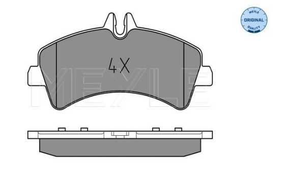 Kit de plaquettes de frein, frein à disque MEYLE-ORIGINAL Quality 025 292 1720