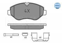 Kit de plaquettes de frein, frein à disque MEYLE-ORIGINAL Quality 025 292 2920