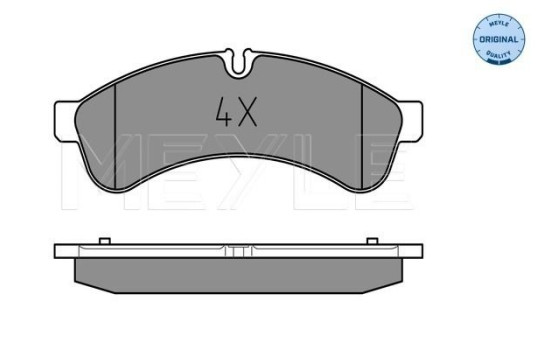 Kit de plaquettes de frein, frein à disque MEYLE-ORIGINAL Quality 025 292 3122