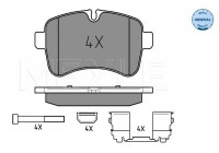 Kit de plaquettes de frein, frein à disque MEYLE-ORIGINAL Quality 025 292 3221