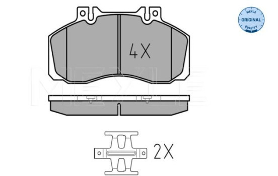 Kit de plaquettes de frein, frein à disque MEYLE-ORIGINAL Quality 025 298 3521, Image 2