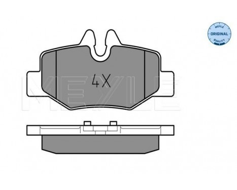Kit de plaquettes de frein, frein à disque MEYLE-ORIGINAL Quality