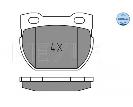 Kit de plaquettes de frein, frein à disque MEYLE-ORIGINAL Quality