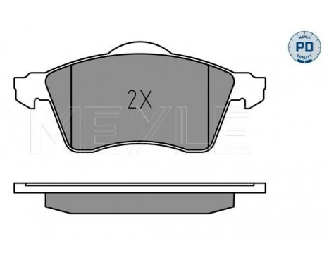 Kit de plaquettes de frein, frein à disque MEYLE-PD: Advanced design and technology. 025 218 8319/PD, Image 2