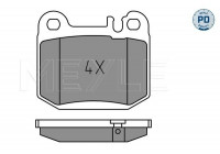 Kit de plaquettes de frein, frein à disque MEYLE-PD: Advanced design and technology. 025 231 5715/PD
