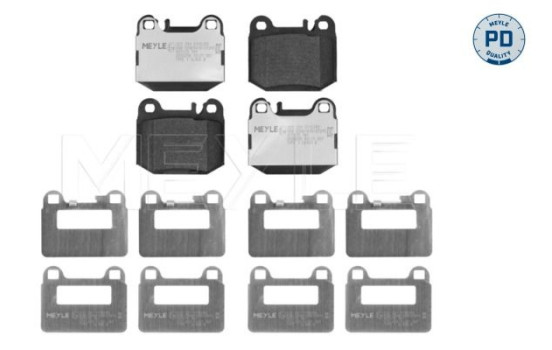 Kit de plaquettes de frein, frein à disque MEYLE-PD: Advanced design and technology. 025 231 5715/PD, Image 2