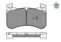 Kit de plaquettes de frein, frein à disque MEYLE-PD: Advanced performance and design. 025 205 8117/PD